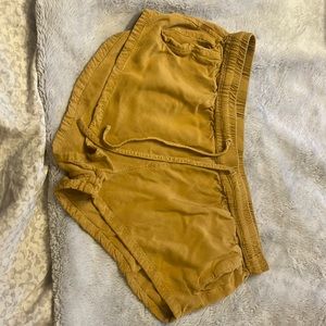 RVCA large yellow shorts with pockets